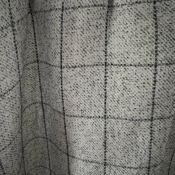 Goodnight Macaroon grey white plaid collared dress size XL - Picture 8 of 9